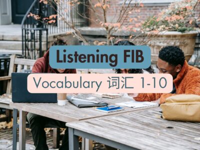 Listening FIB Spelling